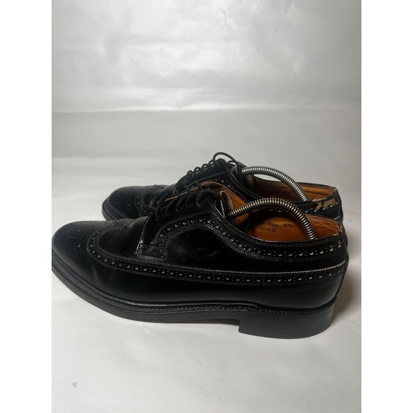 Royal Tweed 7904B Cheaney Church's Black Derby Wingtip Lace Up Men’s Sz 10.5 D - Picture 6 of 15